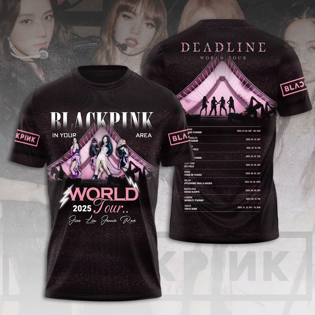 Blackpink 3D Shirt Black