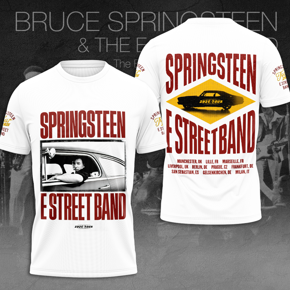 Bruce Springsteen X The E Street Band 2025 Tour 3D Shirt