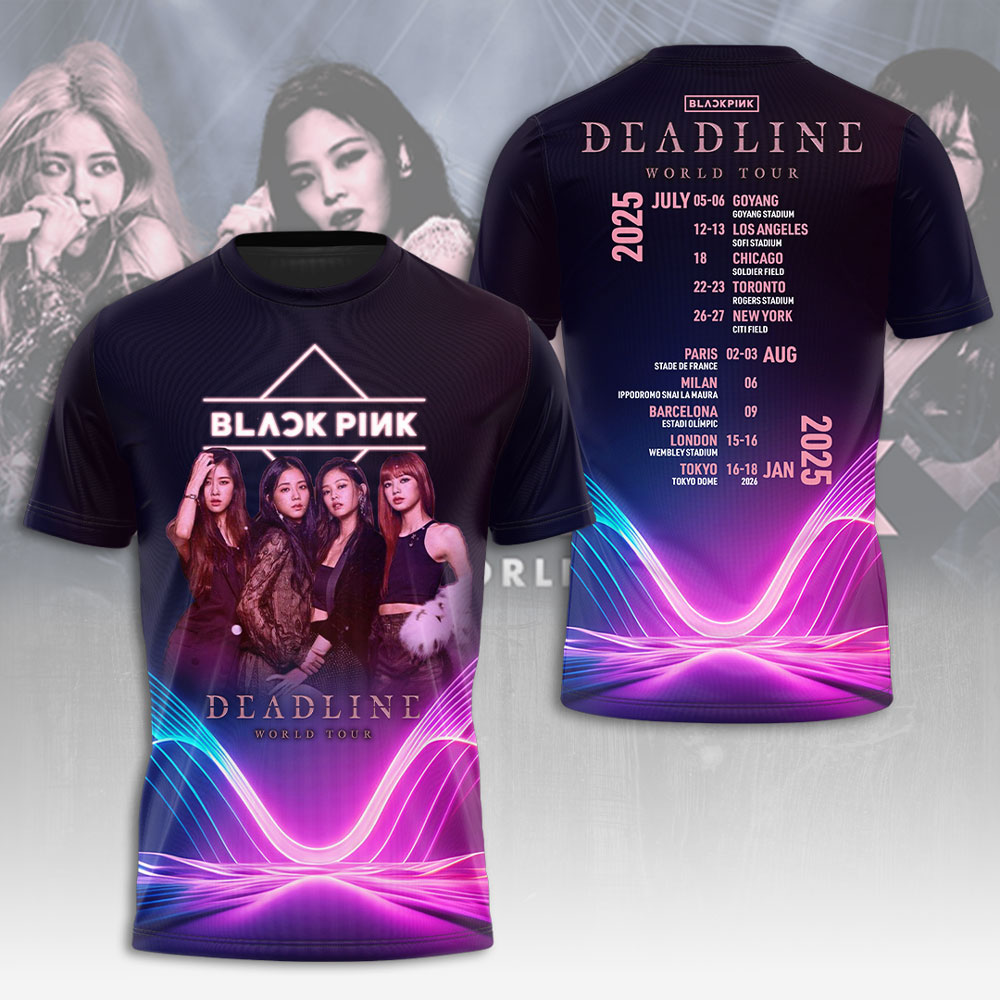Blackpink Deadline Tour 2025 3D Shirt
