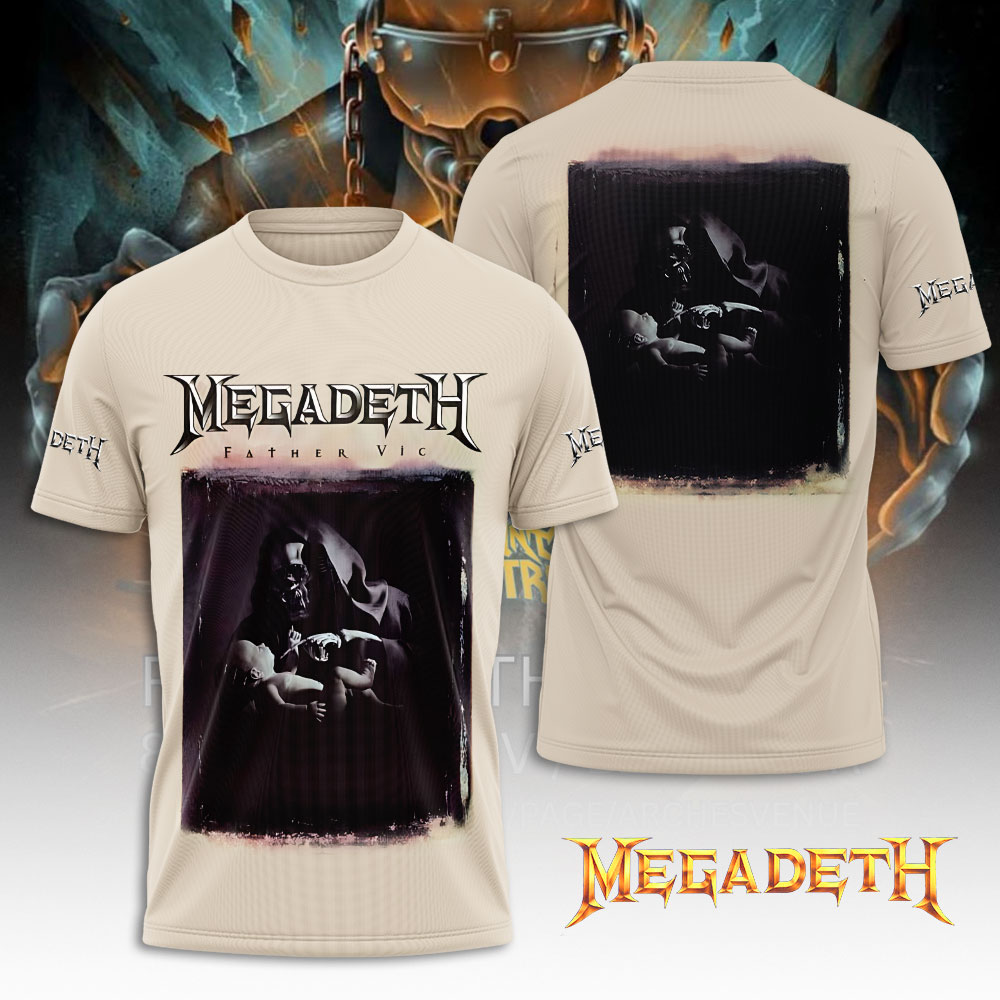 Megadeth Music Shirt Cream