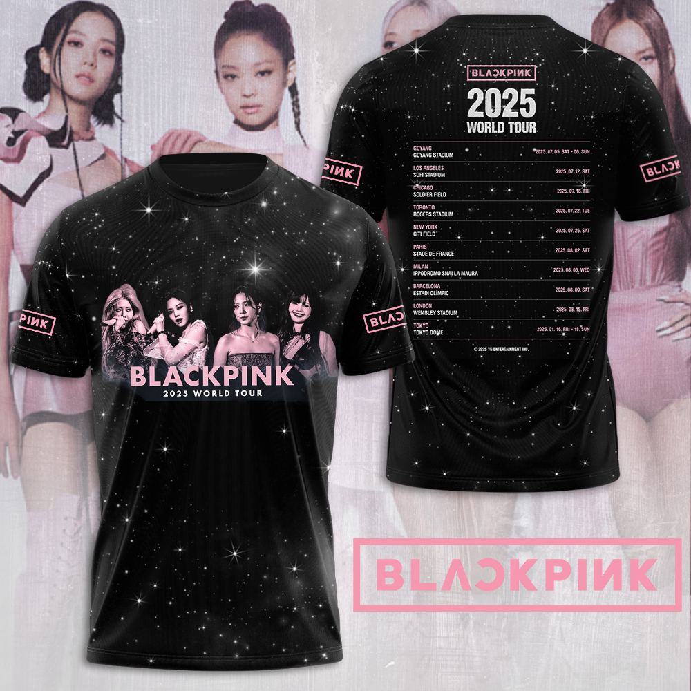 Blackpink Music Shirt Black