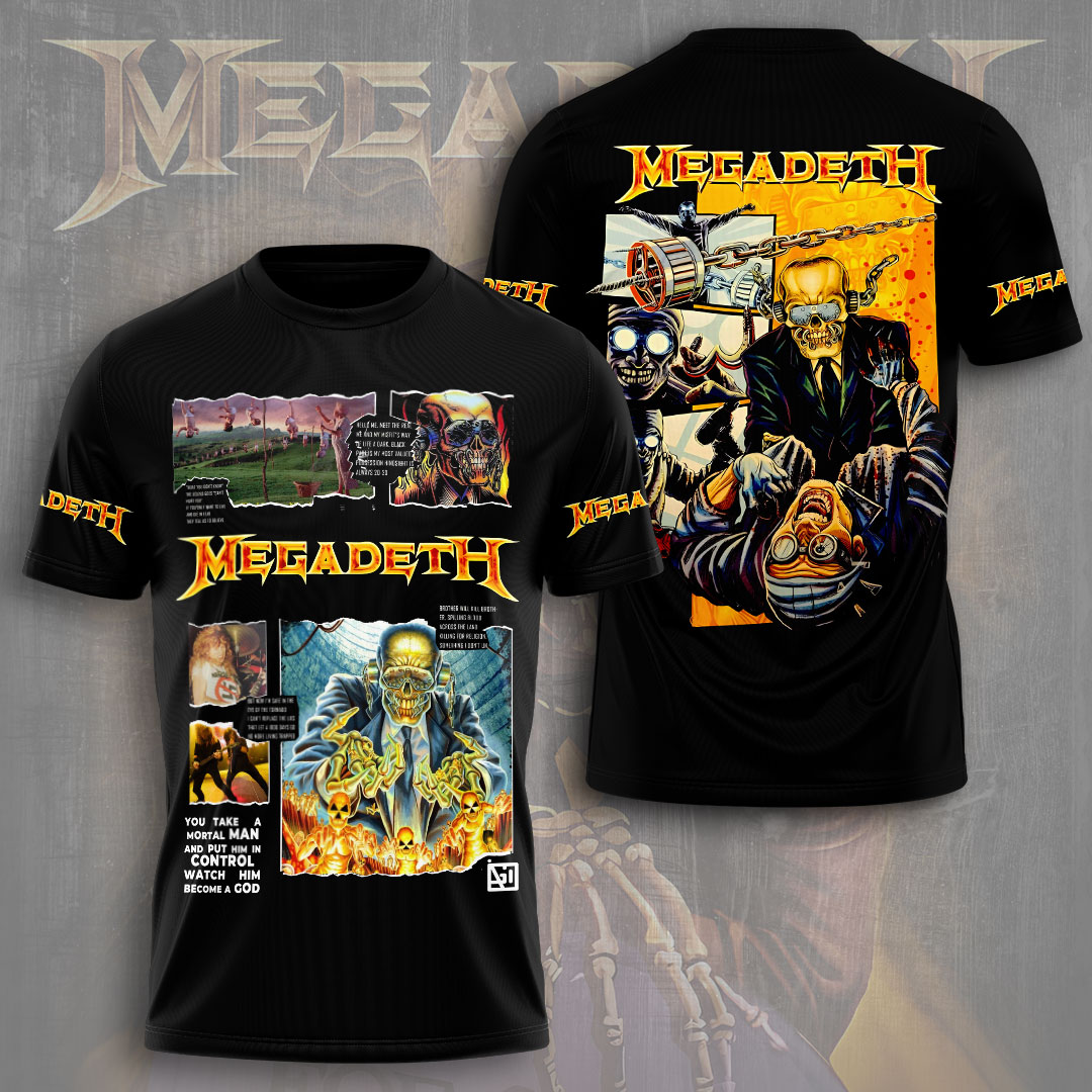 Megadeth Comic Art 2025 Tour T-Shirt