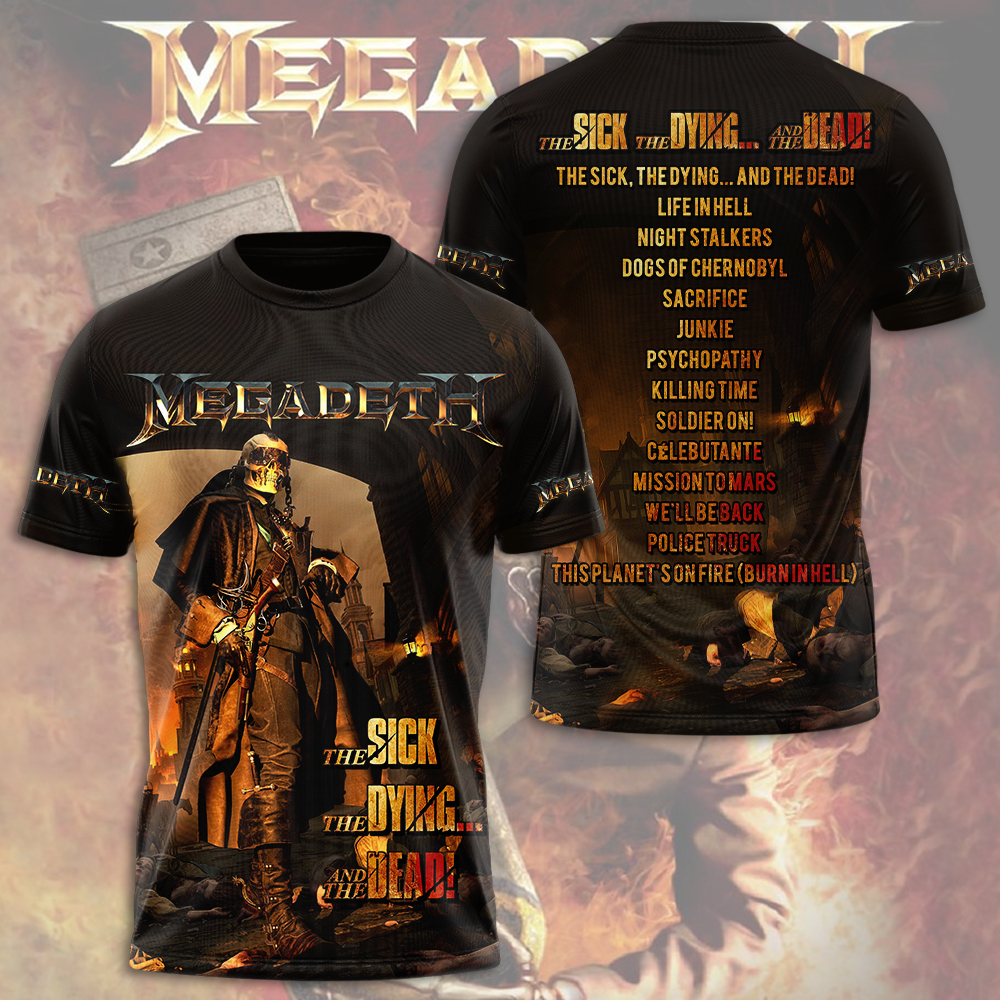 Megadeth The Sick, The Dying... And The Dead! Tour T-Shirt