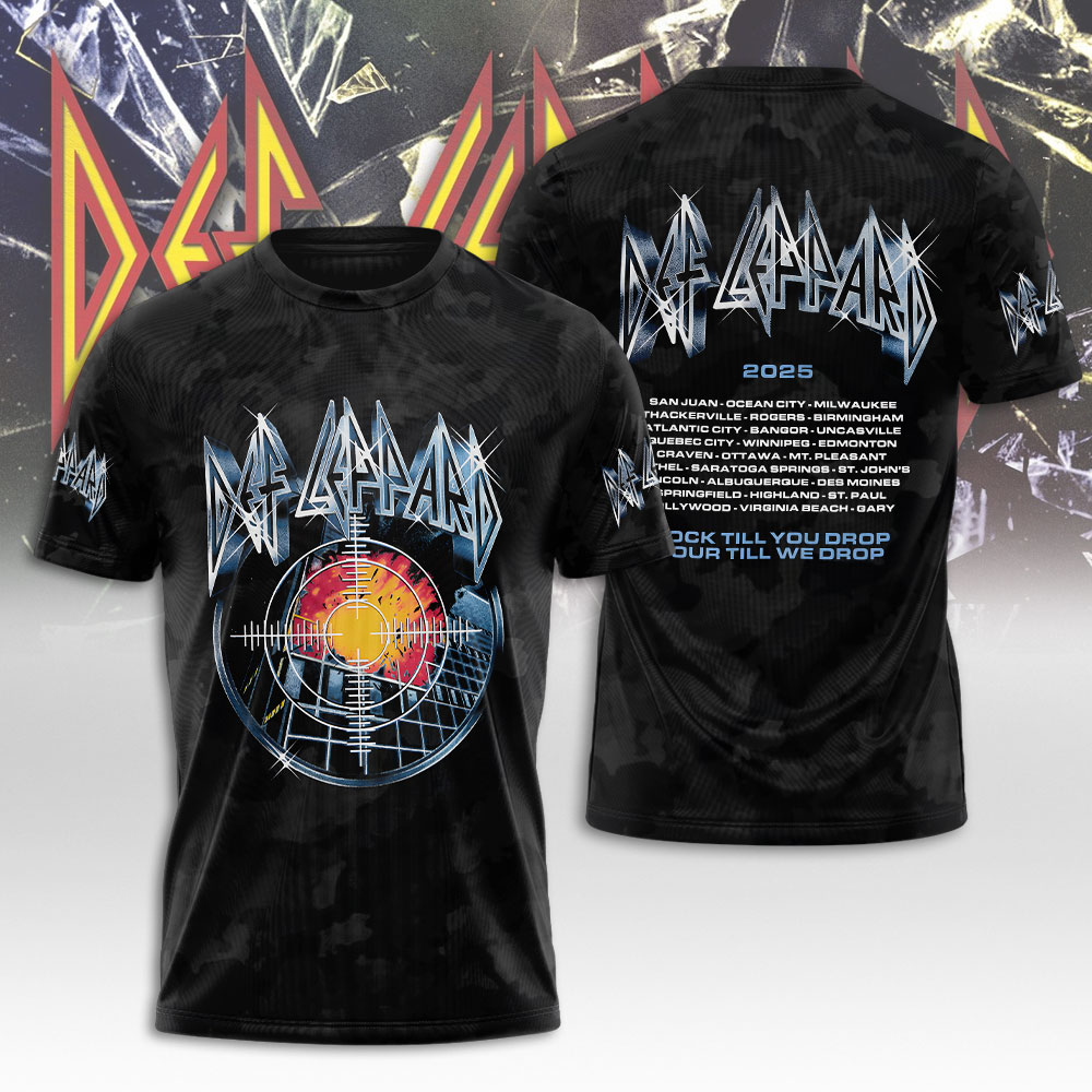 Def Leppard Pyromania Summer Tour 2025 Shirt