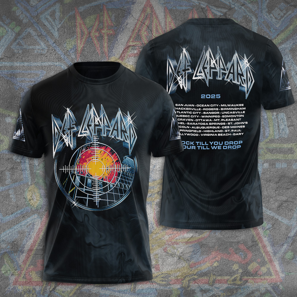 Def Leppard Rock Tour 2025 Classic T-Shirt