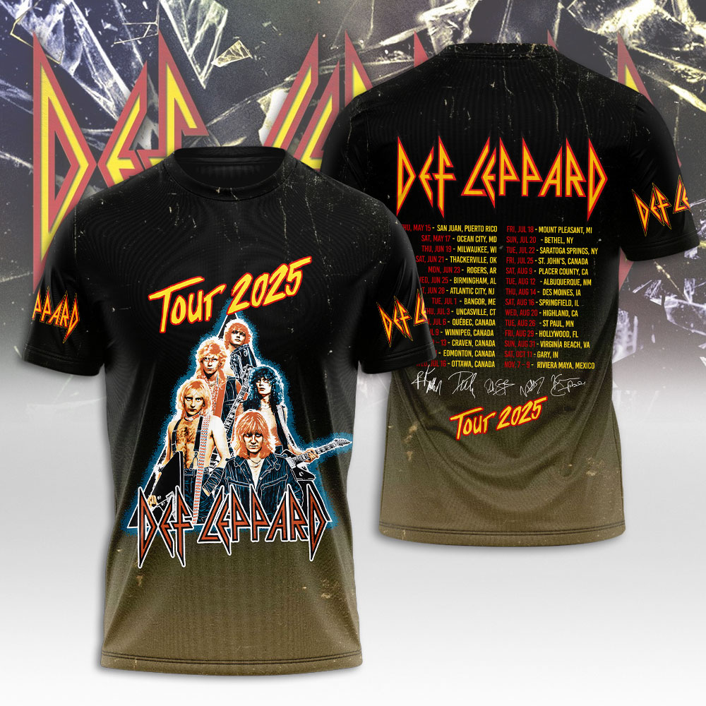 Def Leppard Tour 2025 Edition Unisex T Shirt