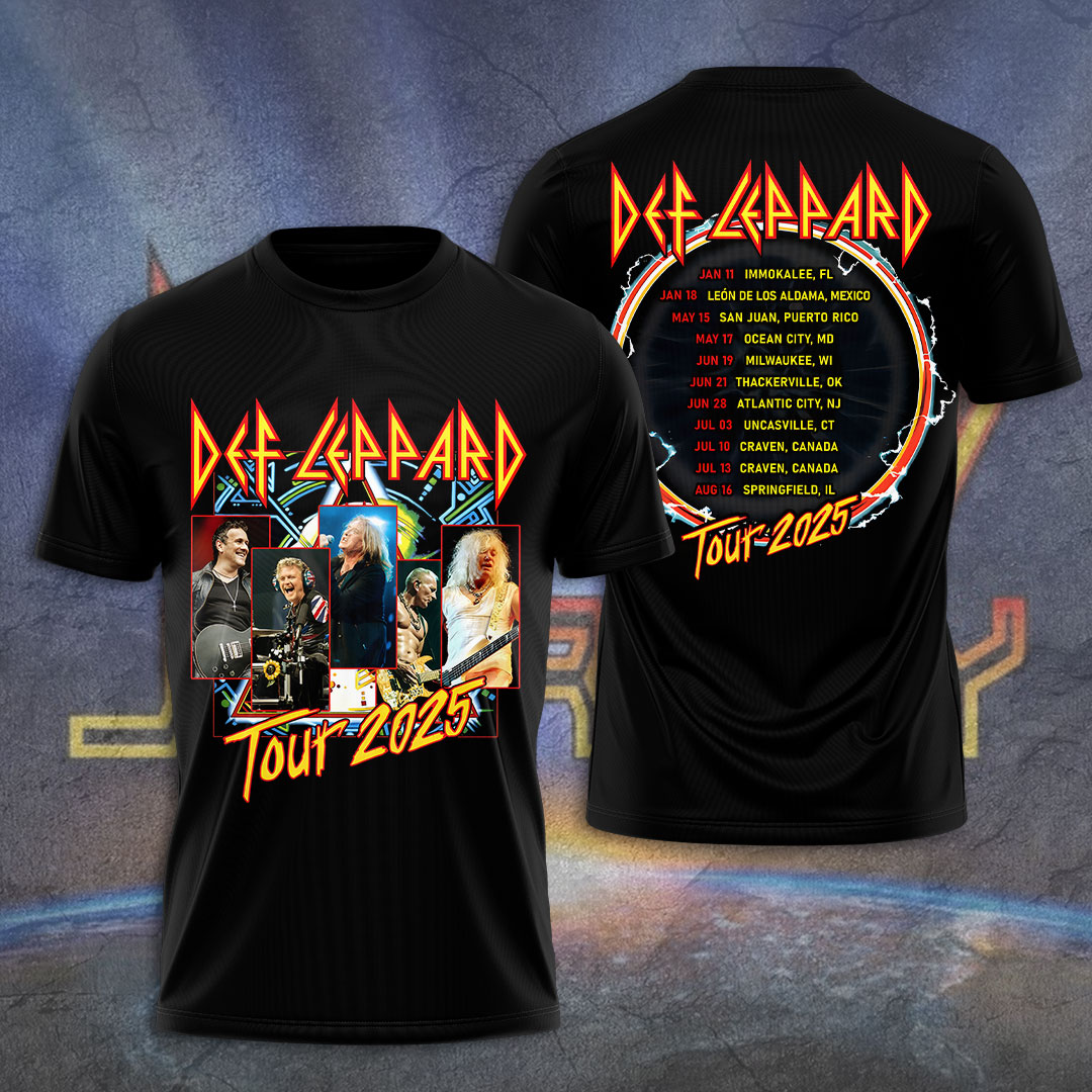 Def Leppard Rock Till You Drop Tour Till We Drop Tour 2025 Shirt
