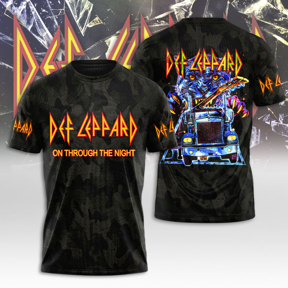 New Def Leppard Summer Tour 3D Gift Family T-Shirt