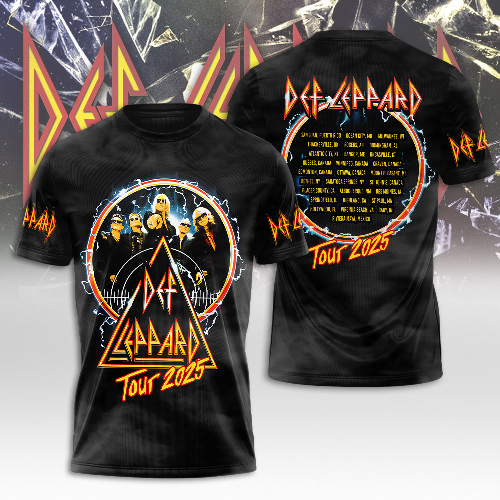 Def Leppard The Summer Stadium Tour 2025 Shirt