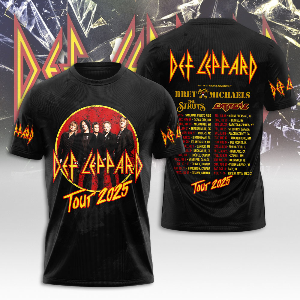 Rare Def Leppard Rock Of Ages Forever D T-Shirt 