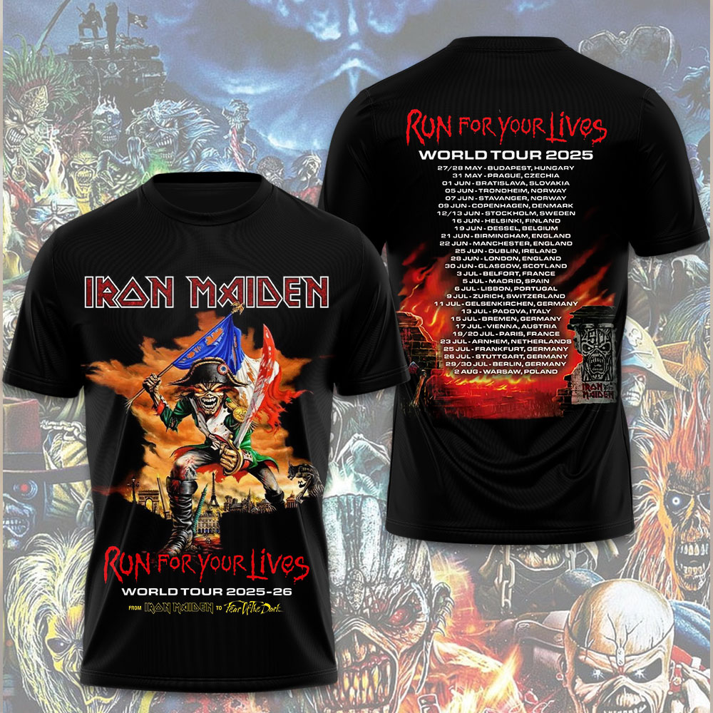 Iron Maiden Fear Of The Dark Tour Shirt