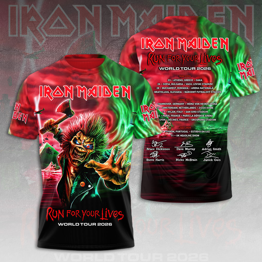 Iron Maiden 2026 World Tour The Book Of Souls Shirt