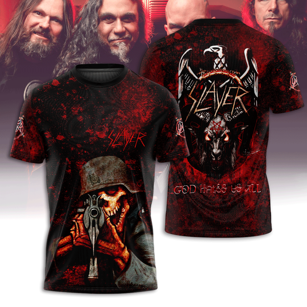 Slayer Reign In Blood 2025 Tour Shirt Skull & Flame Edition