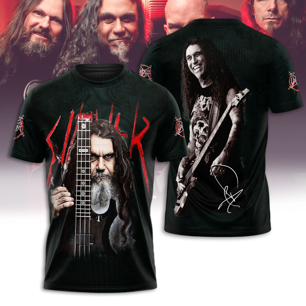 Slayer X Tom Araya 2025 3D Shirt Black