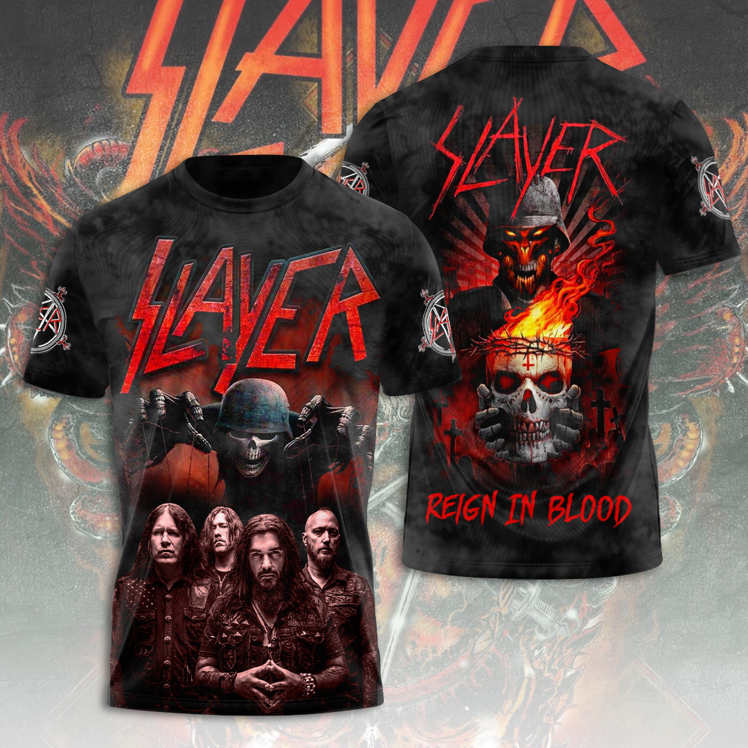 Slayer Reign In Blood 2025 Tour Shirt