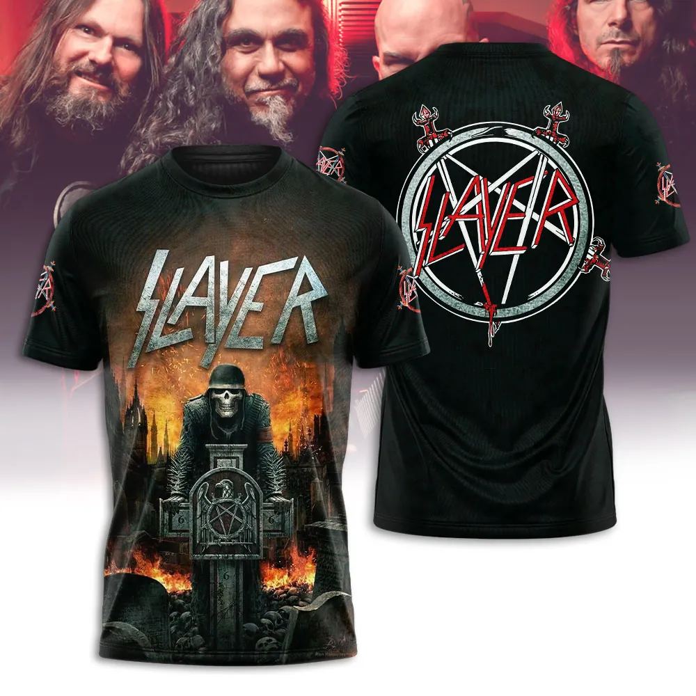 Slayer Vintage Shirt Black For Men