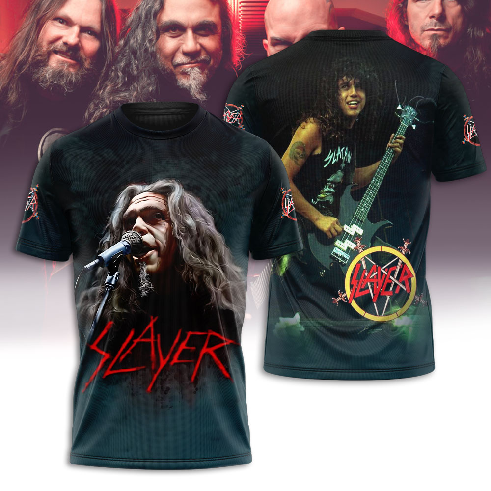 Slayer 2025 X Tom Araya 3D Shirt