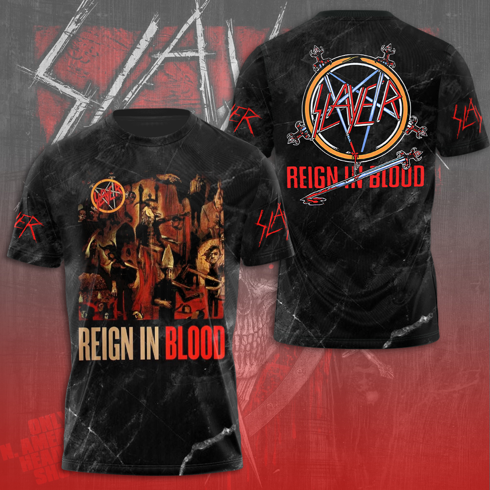 Diamond X Slayer Reign In Blood Shirt For Men