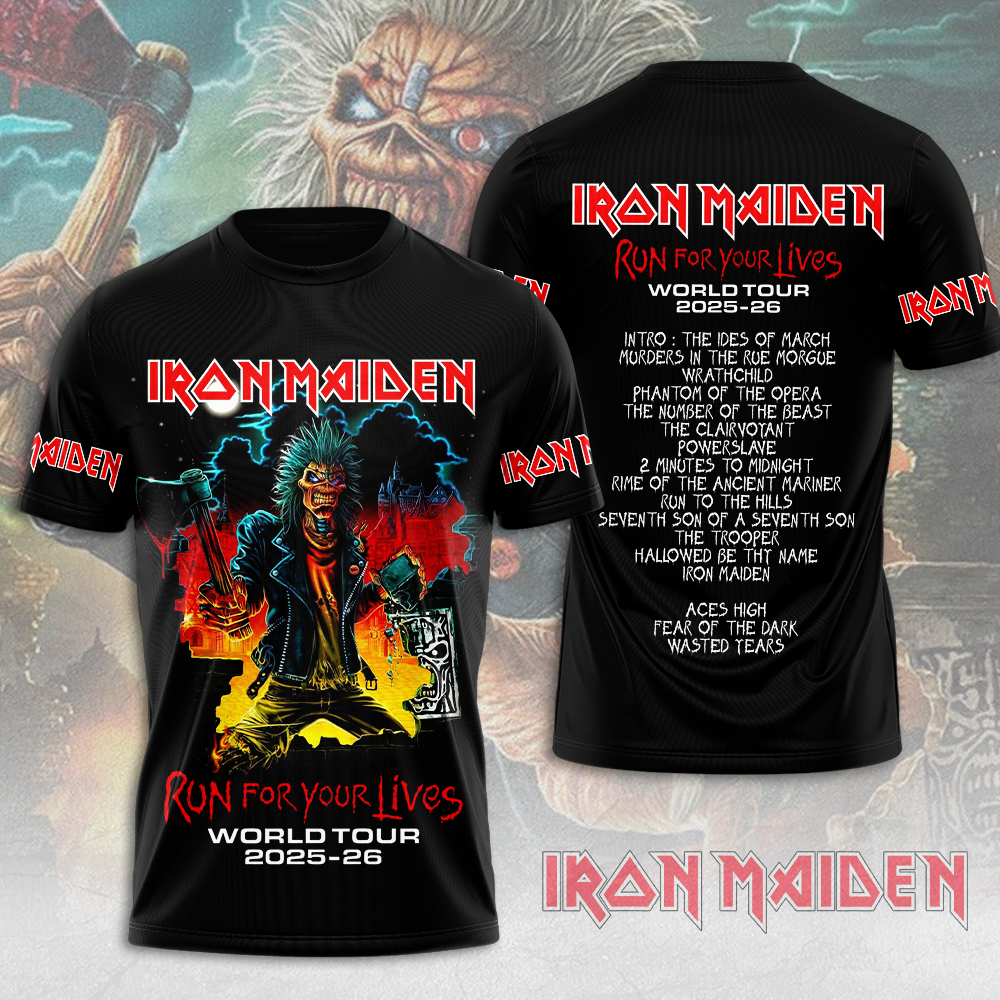 Iron Maiden World Tour 2025-2026 Eddie Captain Shirt