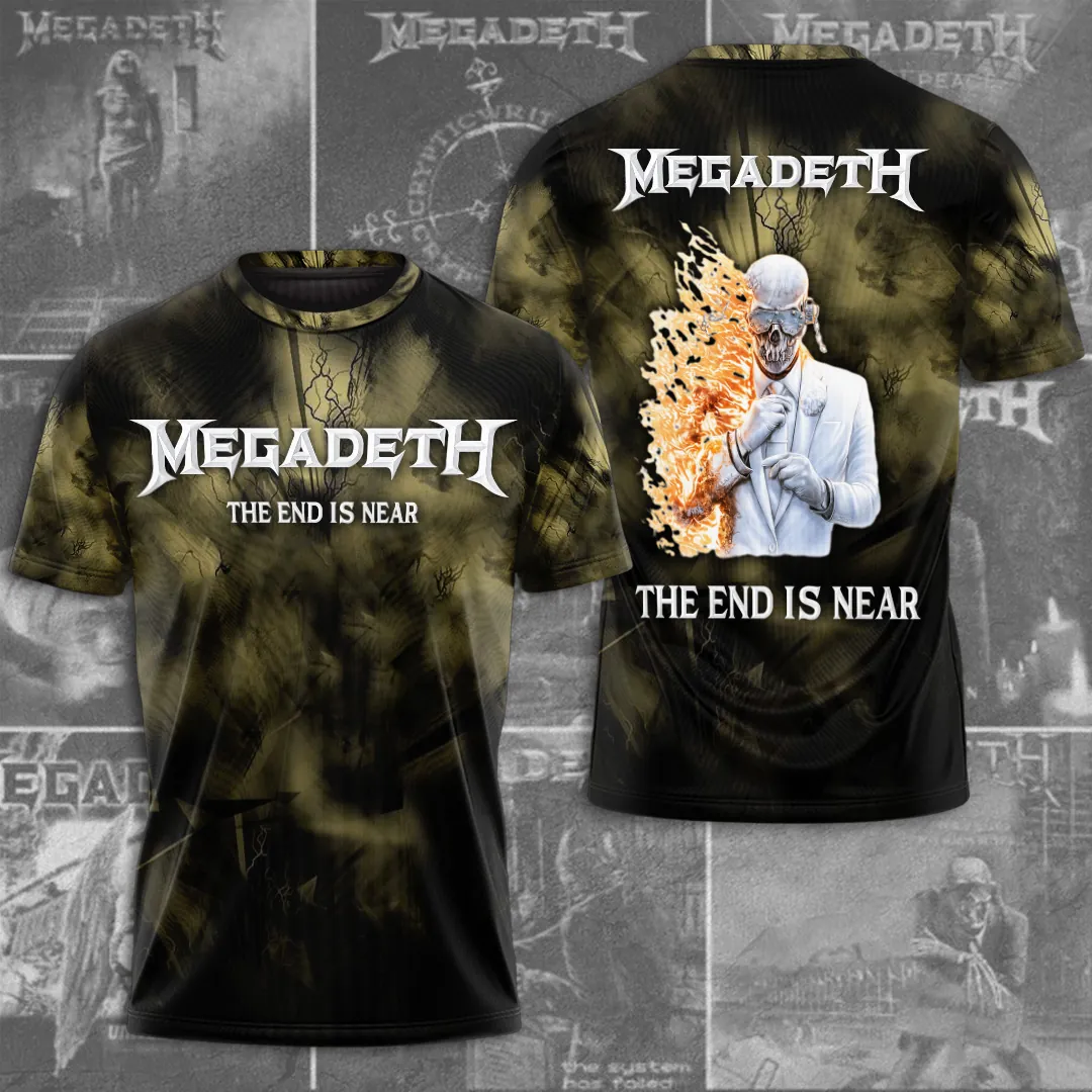Megadeth The End Is Near 2026 Tour Shirt