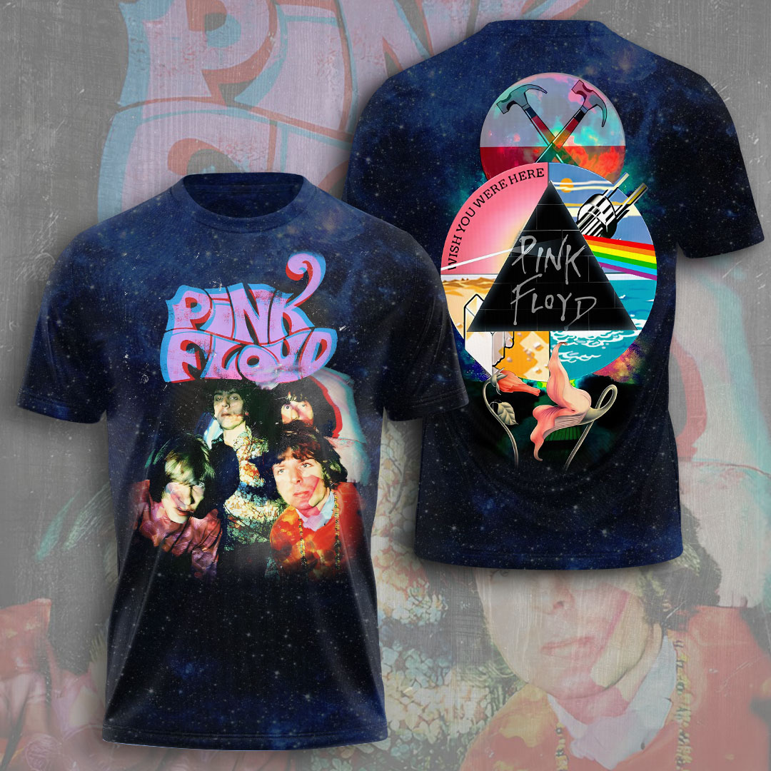 Pink Floyd Neon Light Tee  Vintage Spectrum Print