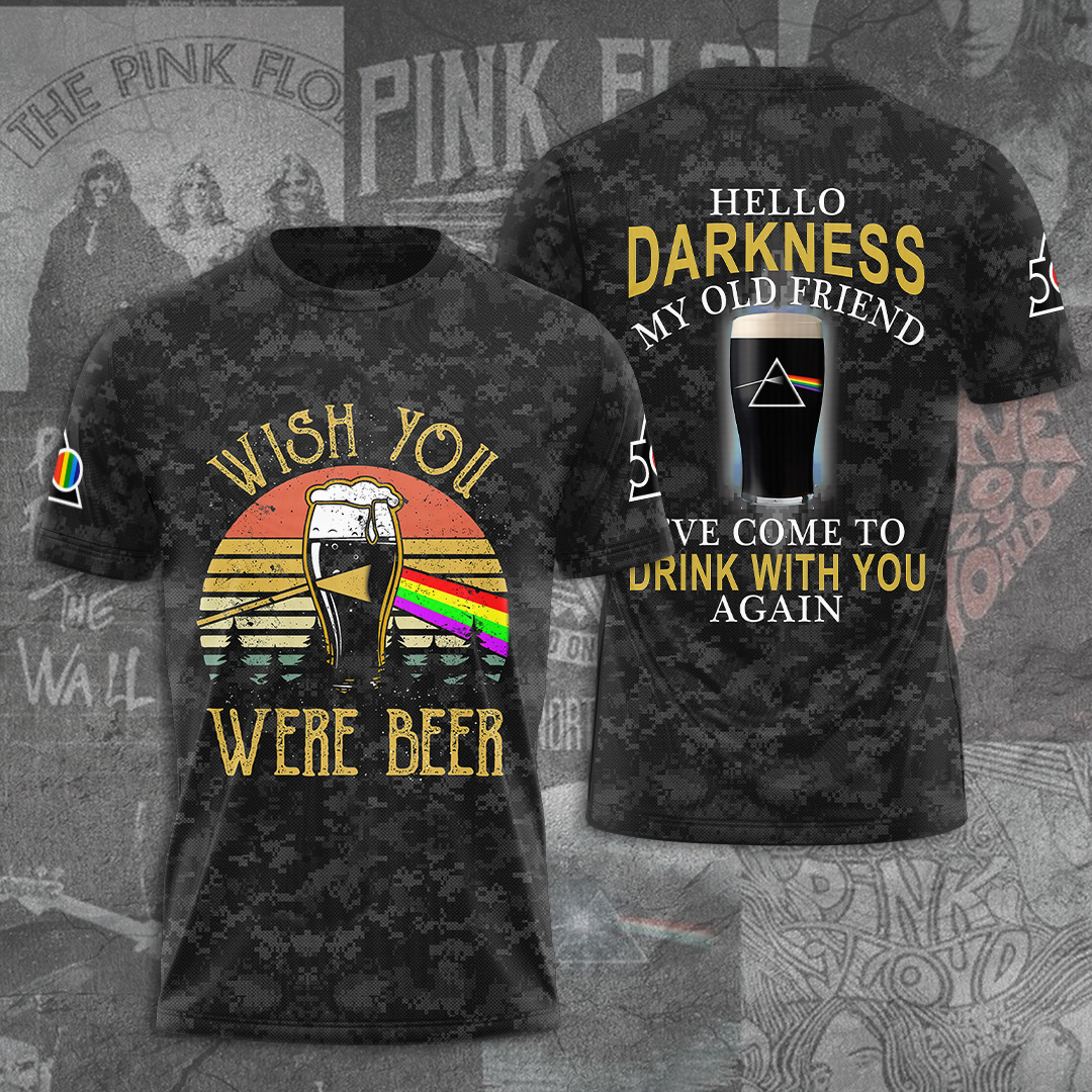 Pink Floyd Beer Parody Tee  Wish You Were Beer Edition