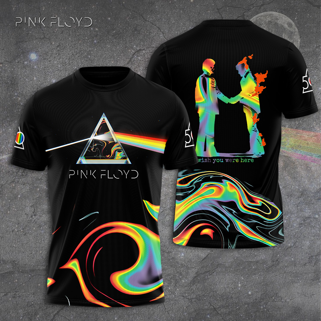 Pink Floyd Prism Swirl T-Shirt  Wish You Were Here Edition