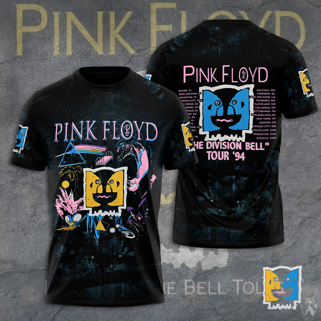 Pink Floyd Bell Tour 1994 Tee  Retro Live Version