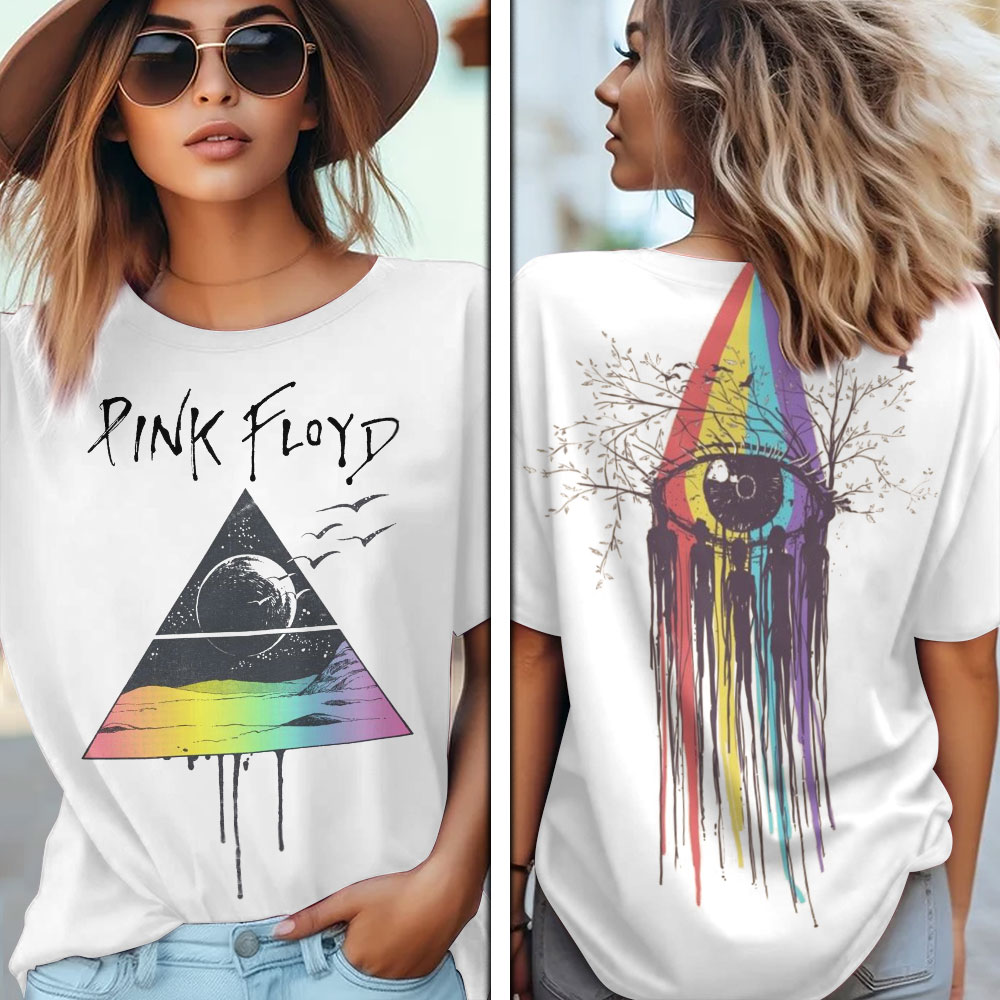 Pink Floyd Rainbow Eye Shirt  The Wall Legacy Print