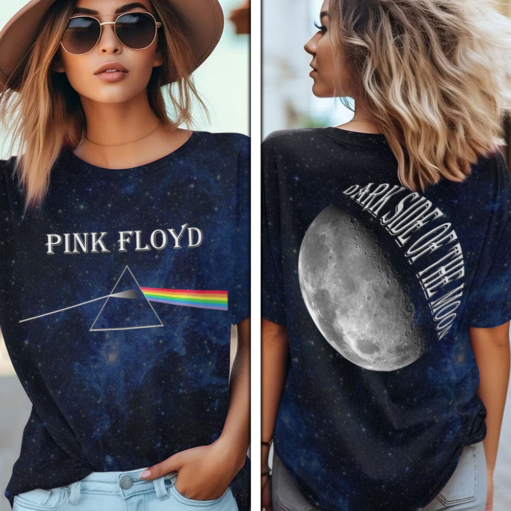 Pink Floyd Moon Phase Tee  Astronomical Dream Design