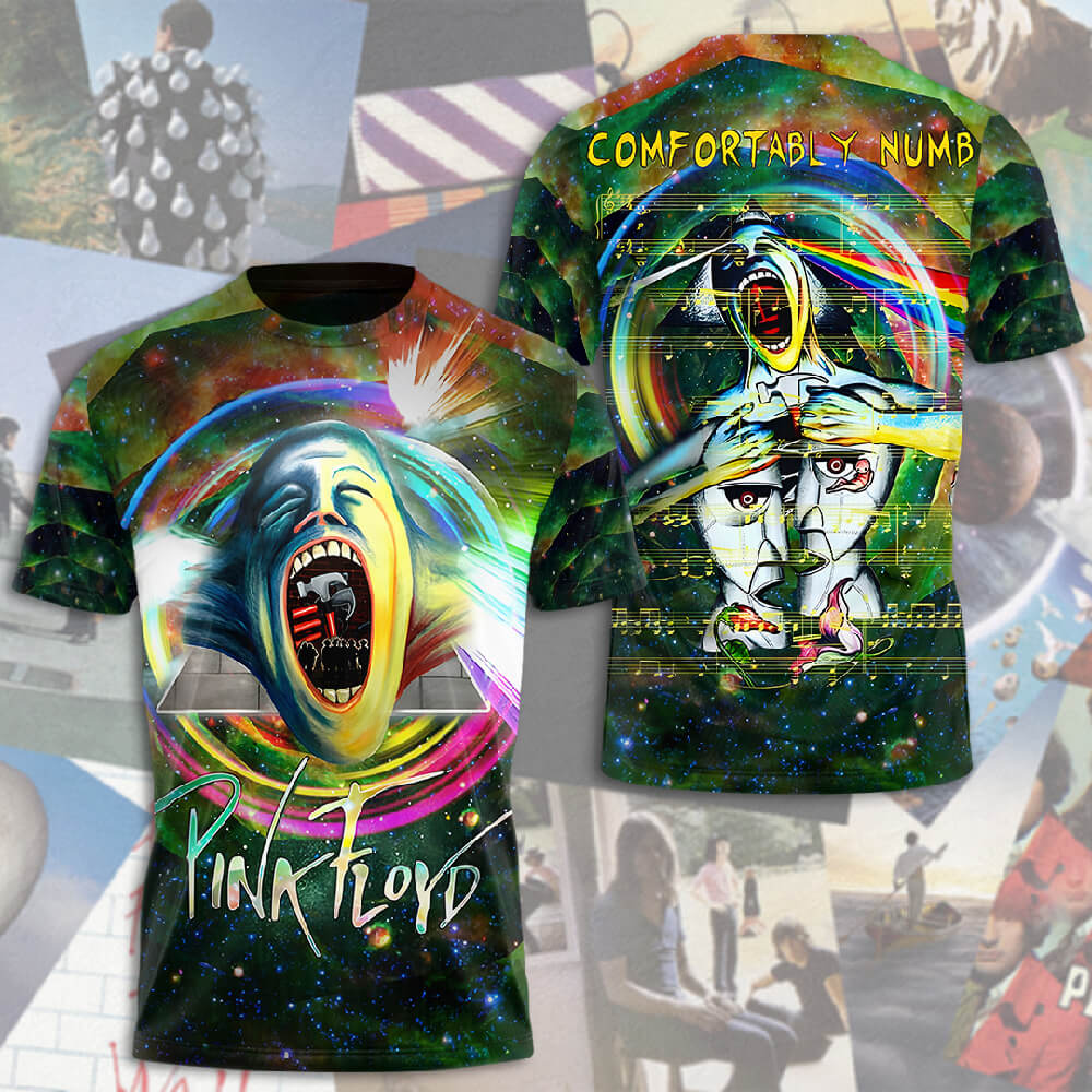 Pink Floyd Comfortably Numb T-Shirt  Abstract Mind Edition