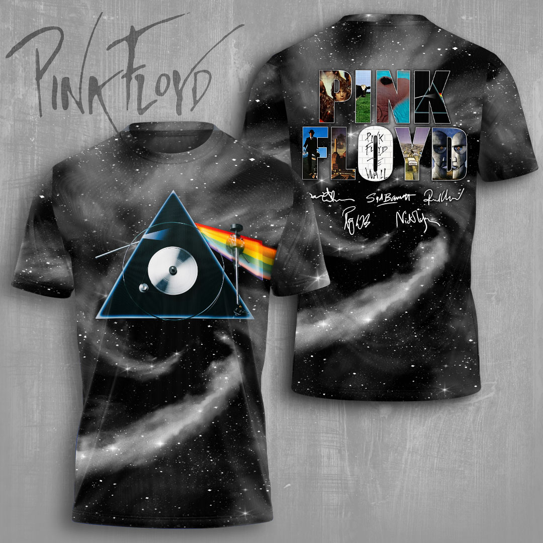 Pink Floyd Vinyl Legacy Shirt  Retro Album Cover Style