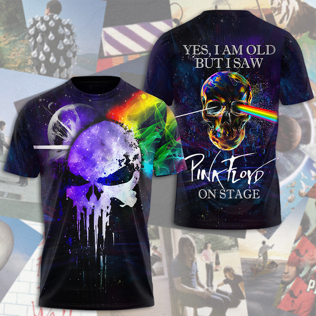 Pink Floyd Psychedelic Skull Shirt  Old But Still On Stage Edition