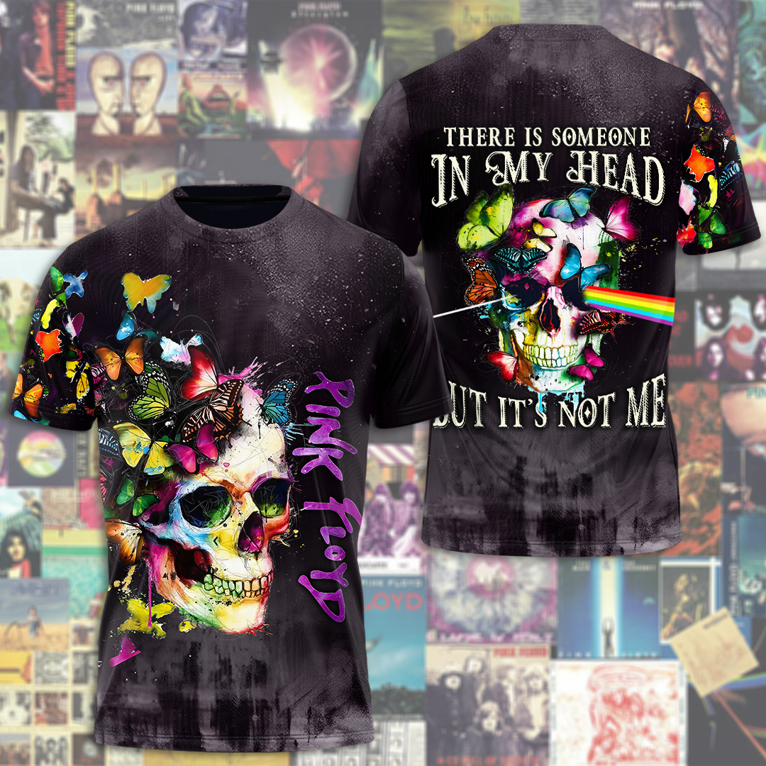 Pink Floyd Skull Butterfly T-Shirt  Dream Spectrum Edition