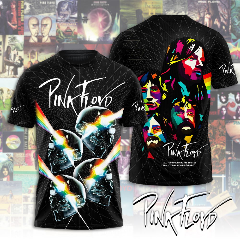 Pink Floyd Abstract Colorburst Shirt  Legacy Spectrum Edition