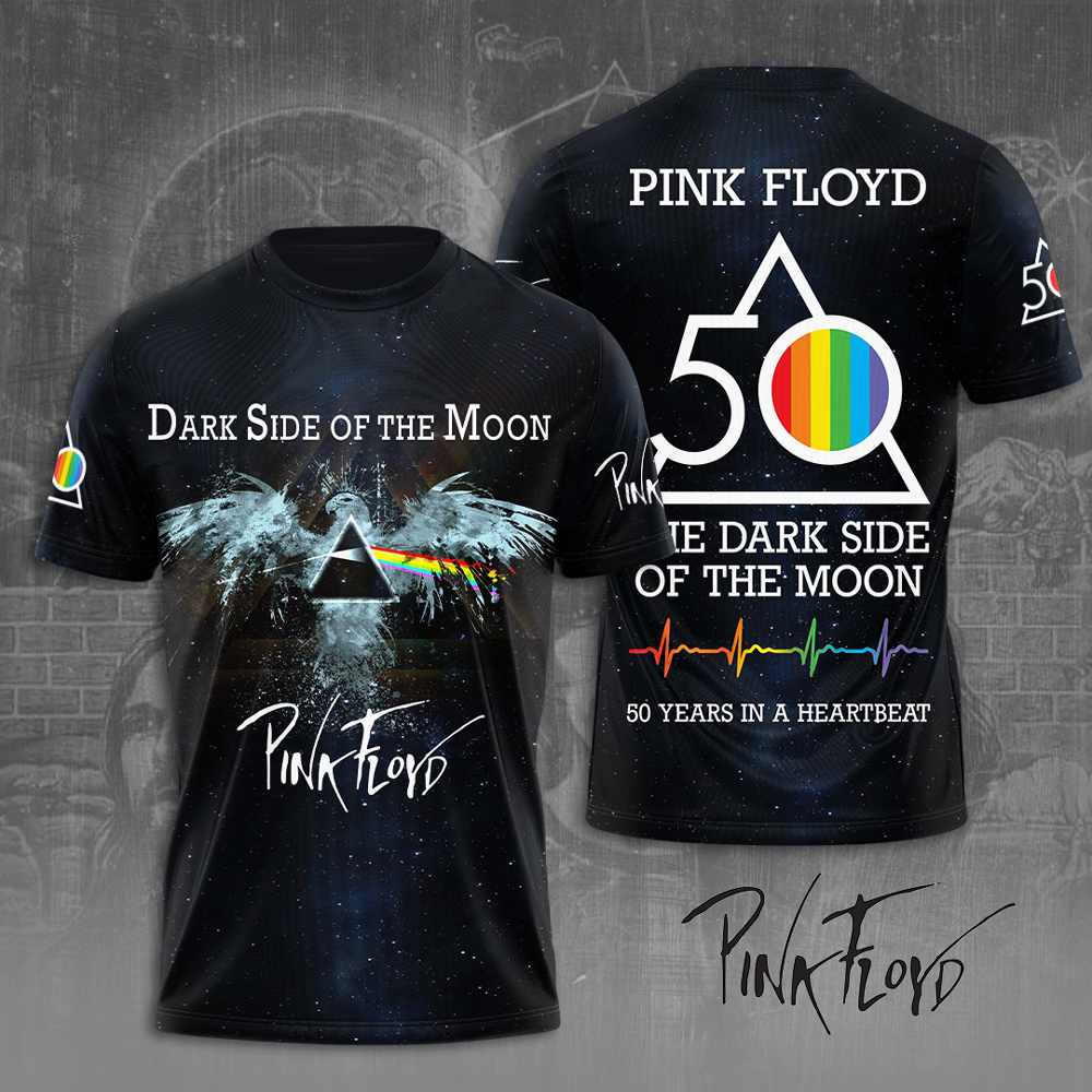 Pink Floyd 50 Years Legacy Tee  The Dark Side Tribute
