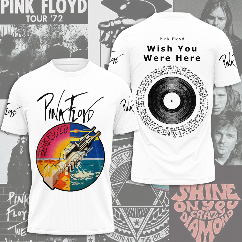 Pink Floyd Wish You Were Here Shirt  Classic Vinyl Print