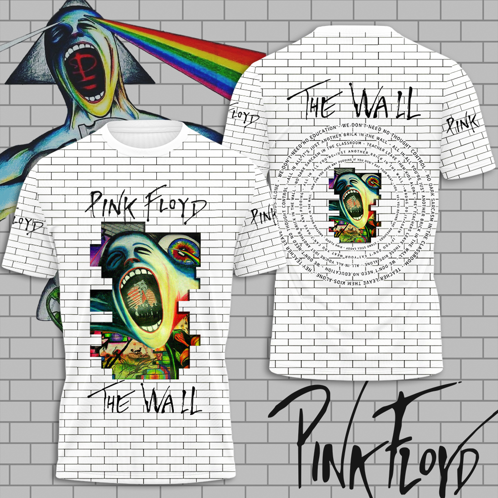 Pink Floyd The Wall Graphic Shirt  Retro Brick Edition