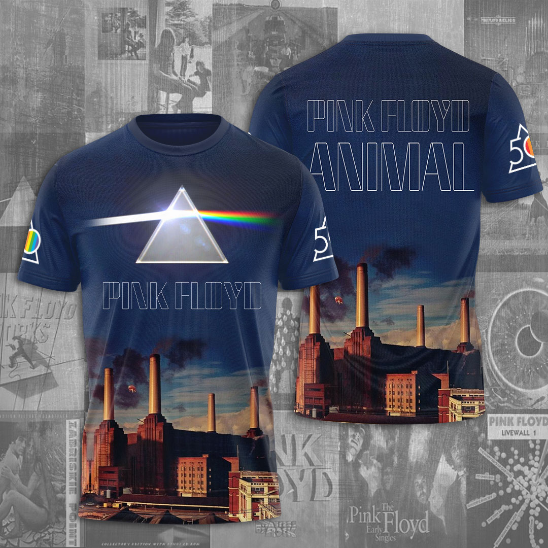 Pink Floyd Animals Skyline Tee  Retro Factory Design