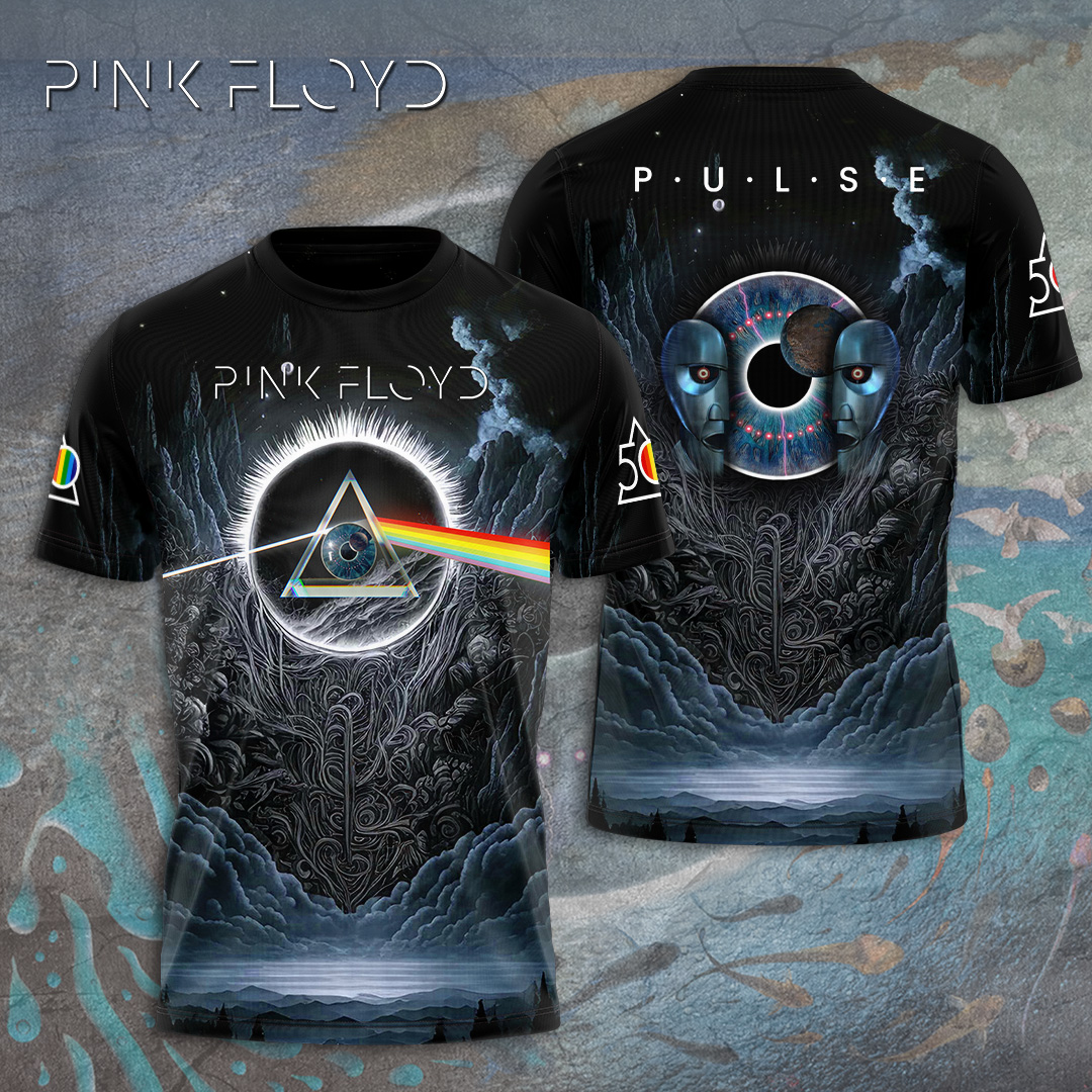 Pink Floyd Retro Album Shirt  Neon Gradient Edition