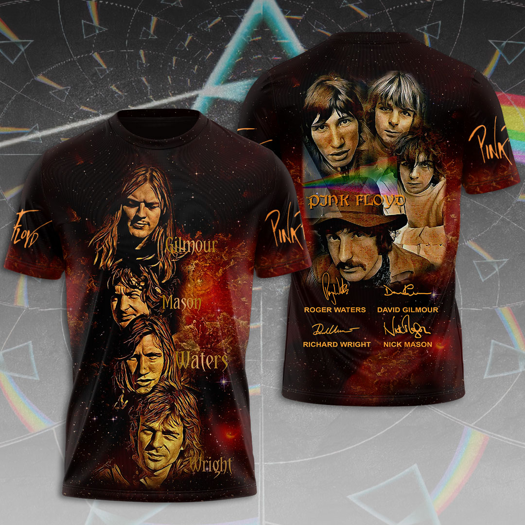 Pink Floyd Band Members T-Shirt  Legacy Signature Edition