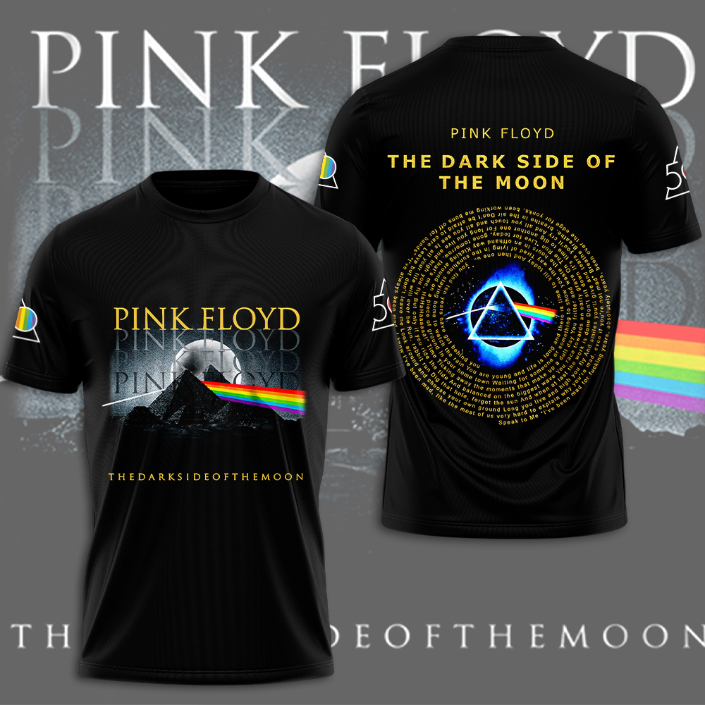 Pink Floyd Blue Eclipse Tee  Geometric Legacy Edition