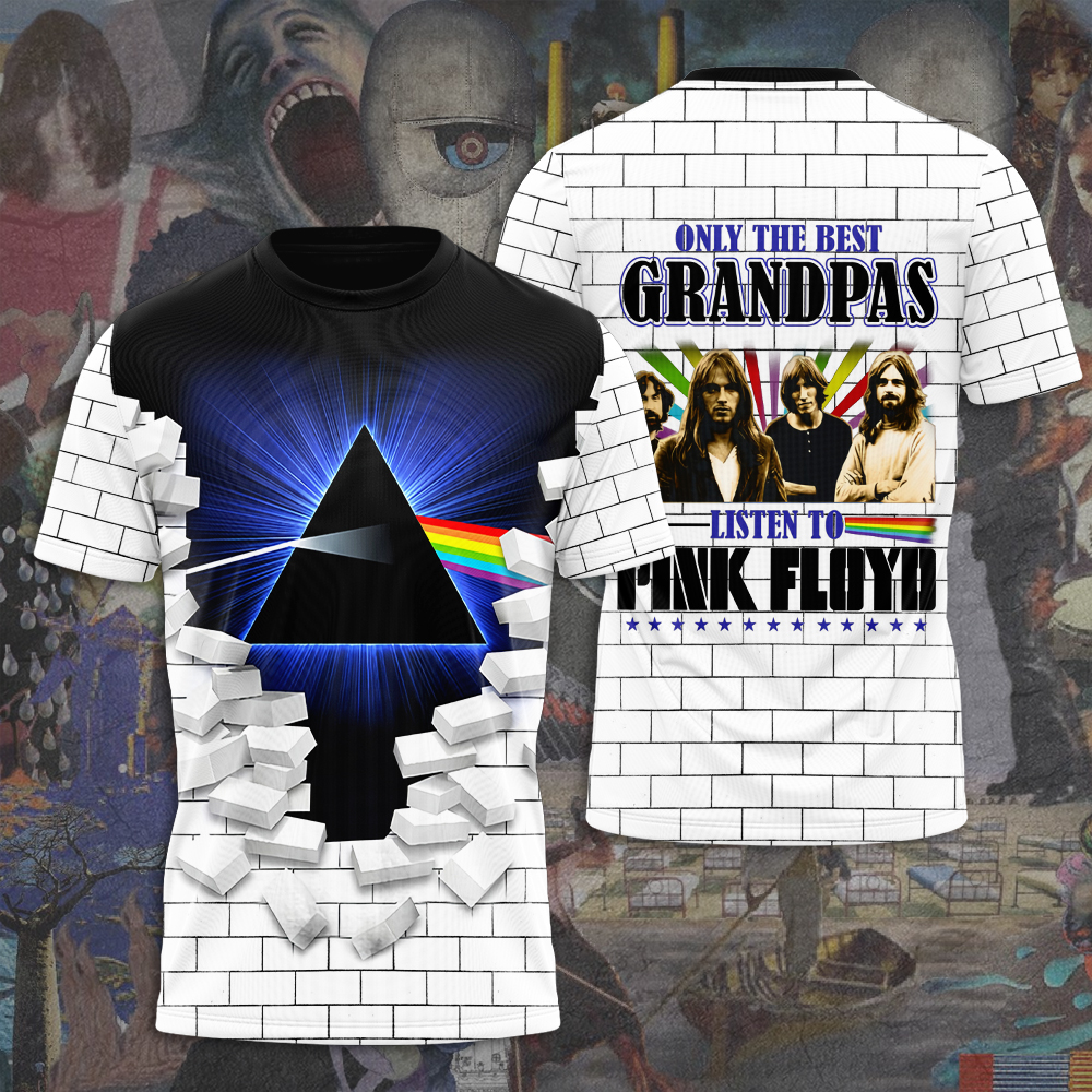 Pink Floyd Grandpa Wall T-Shirt  Retro Brick Print