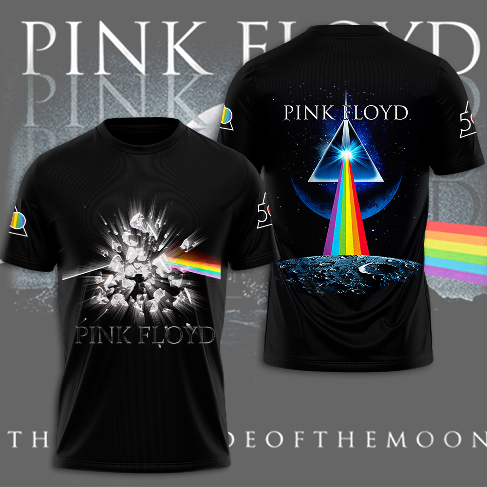 Pink Floyd Dark Side Core Shirt  Sci-Fi Prism Design
