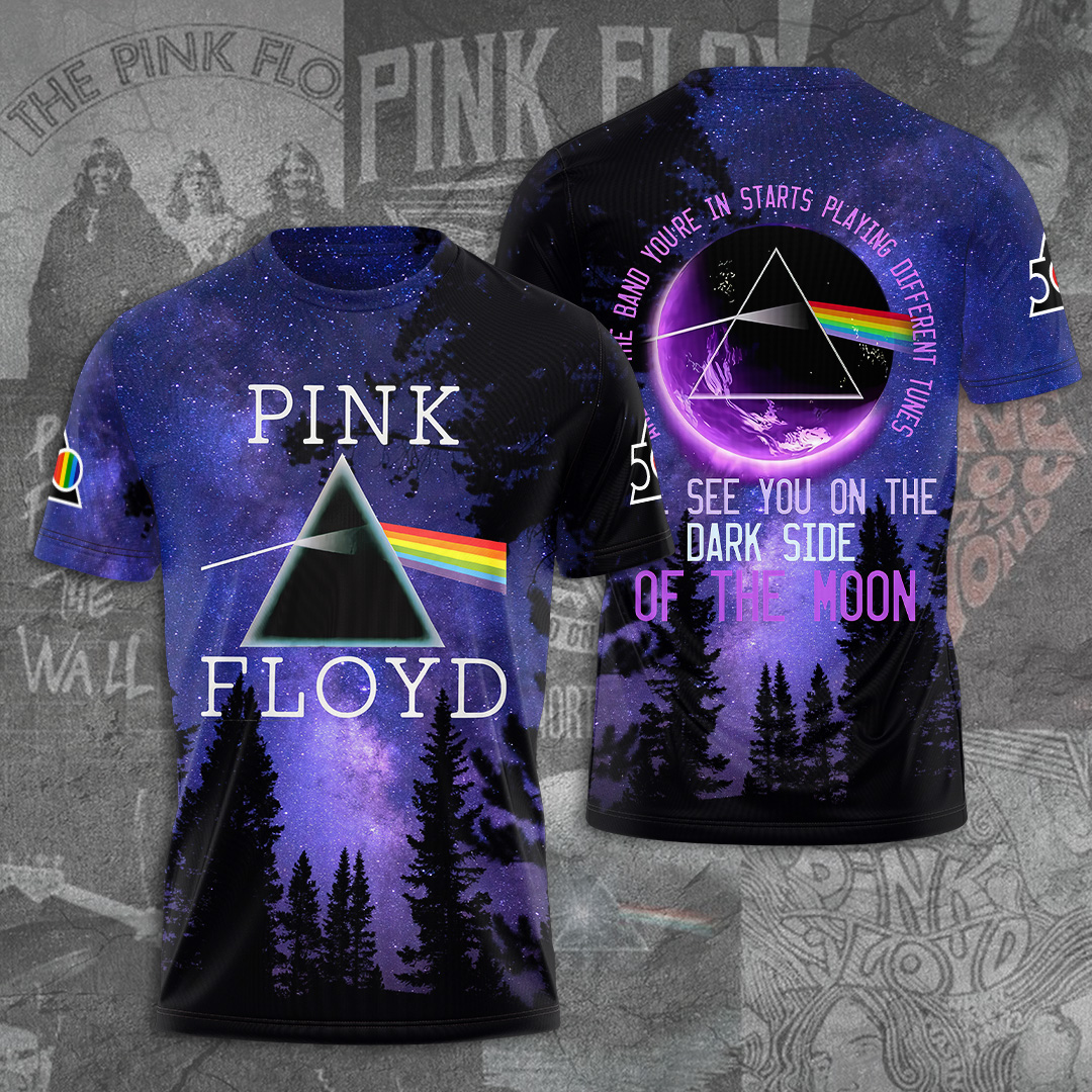 Pink Floyd Forest Prism T-Shirt  Dark Sky Reflection