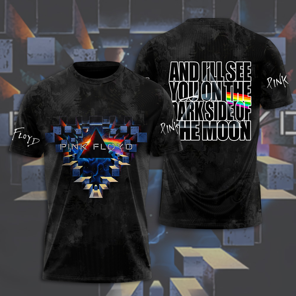 Pink Floyd Galactic Triangle T-Shirt  See You On The Dark Side Edition