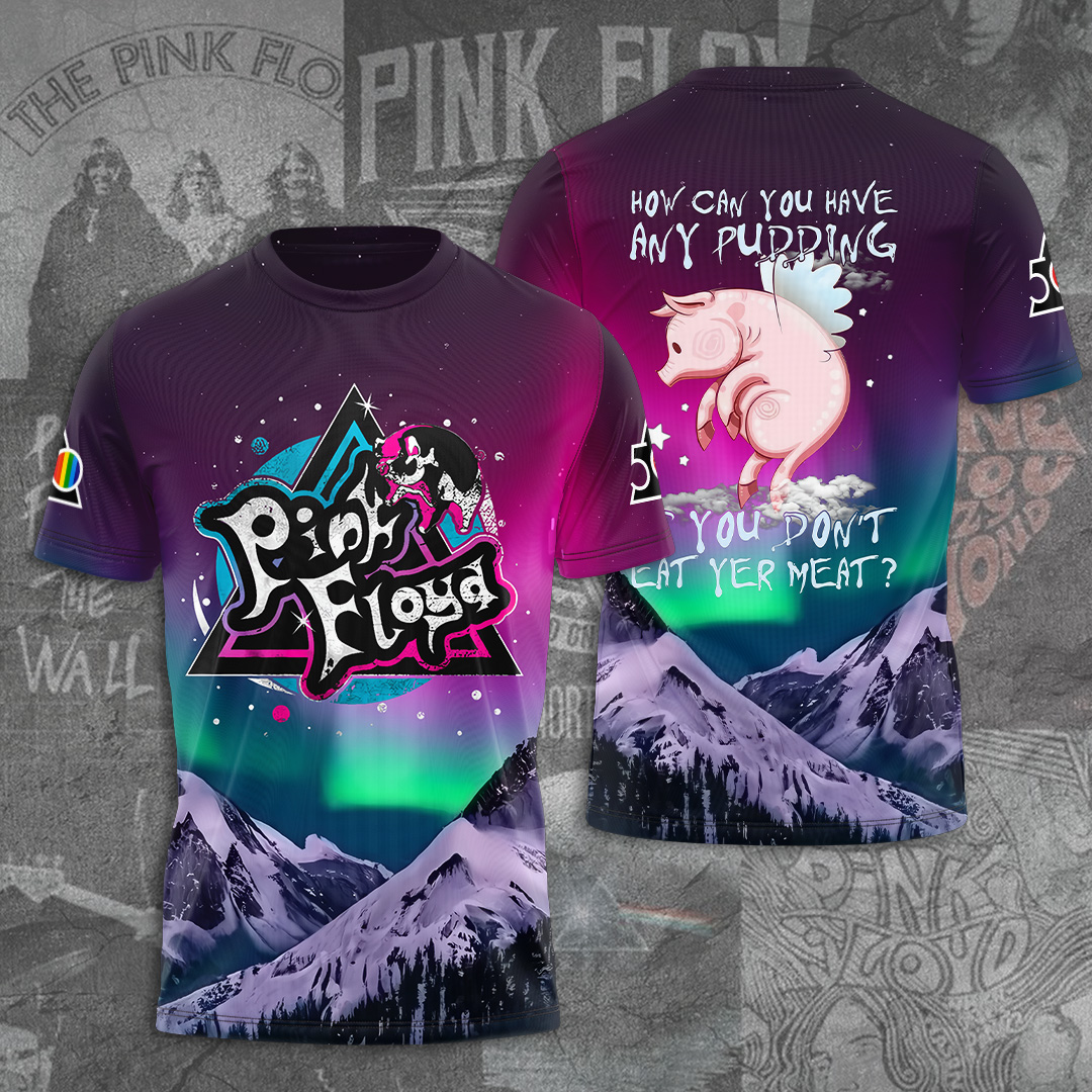 Pink Floyd Retro Pop Tee  Cosmic Cartoon Collection