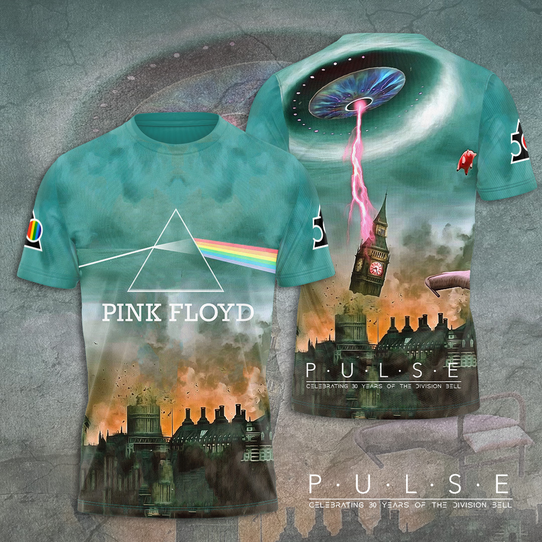 Pink Floyd On Stage Lightning Shirt  Live Graphic Edition