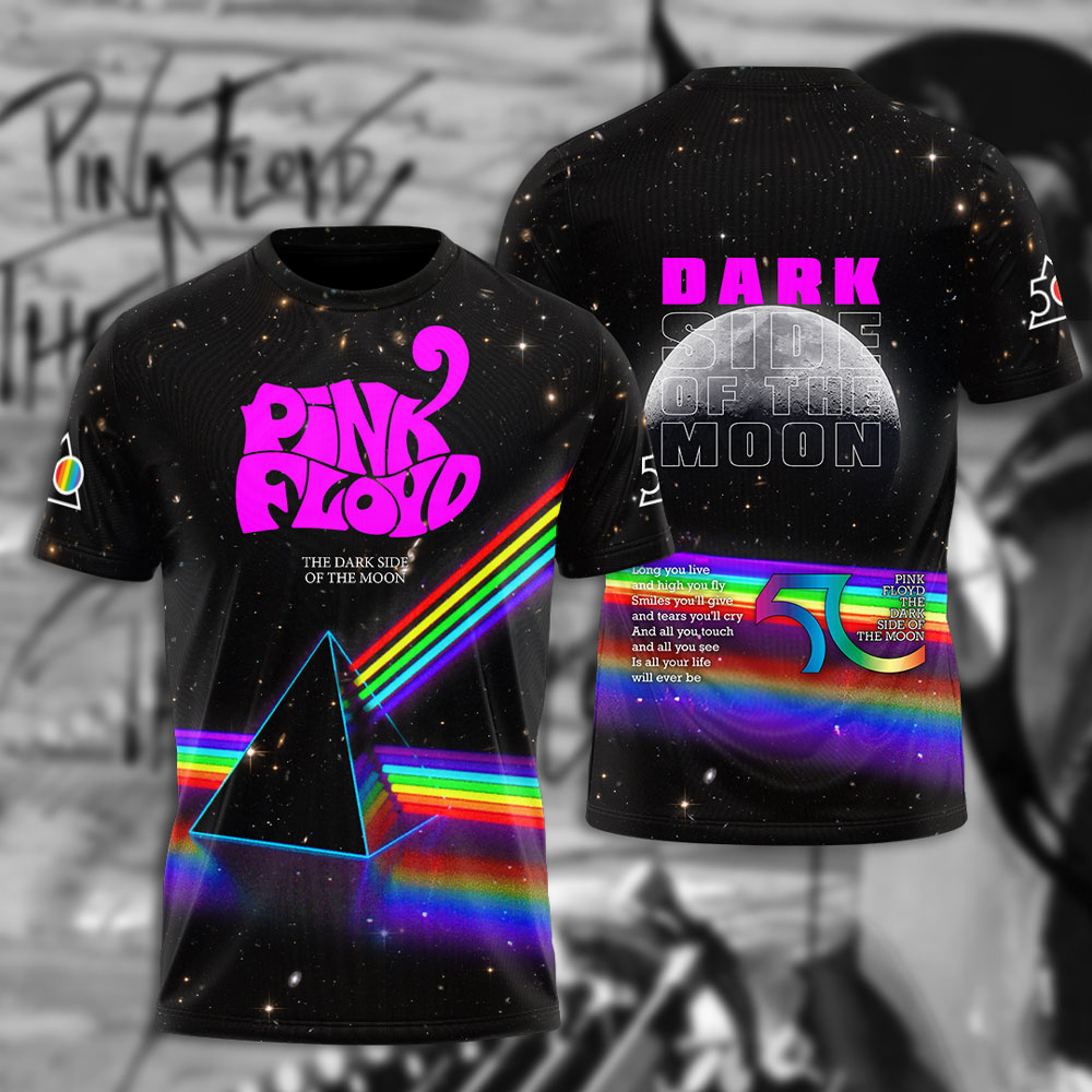 Pink Floyd Neon Logo Tee  80S Spectrum Revival