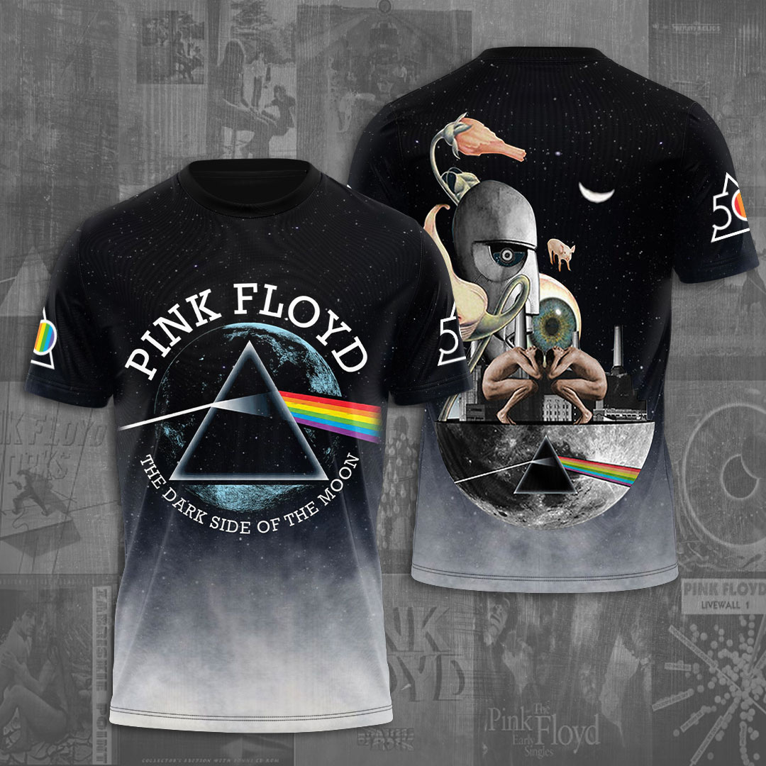 Pink Floyd Band Reflection Tee  Eclipse Gradient Version